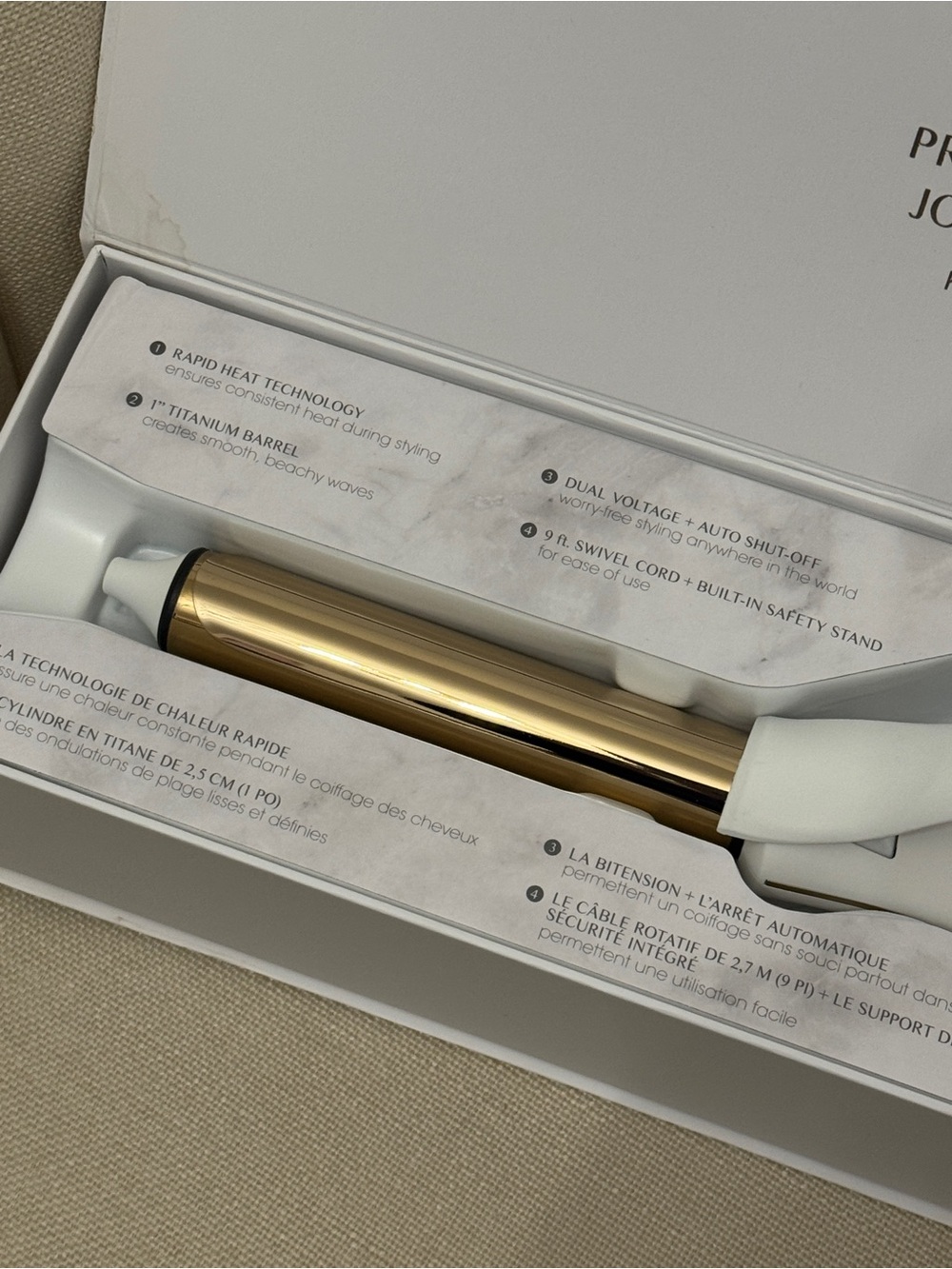 NIB....Kristin Ess Hair 1" CURLING IRON - Picture 6 of 10